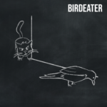 Cartoon of a cat about to pounce on a bird.